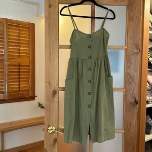 Spaghetti Strap Summer Dress (M)👗